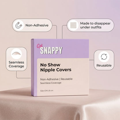 Non-Adhesive Reusable Nipple Covers