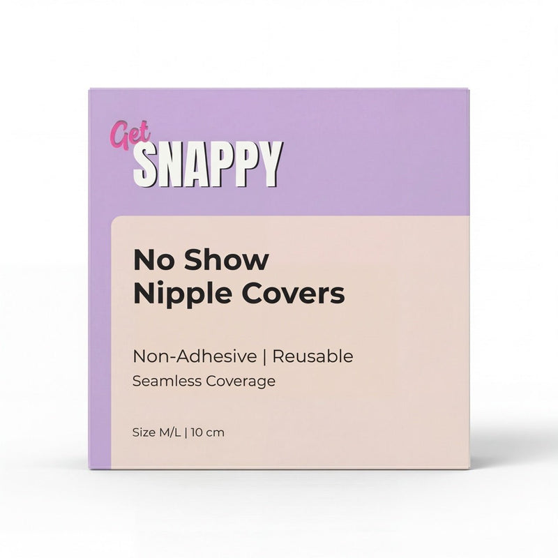 Non - Adhesive Reusable Nipple Covers - Get Snappy