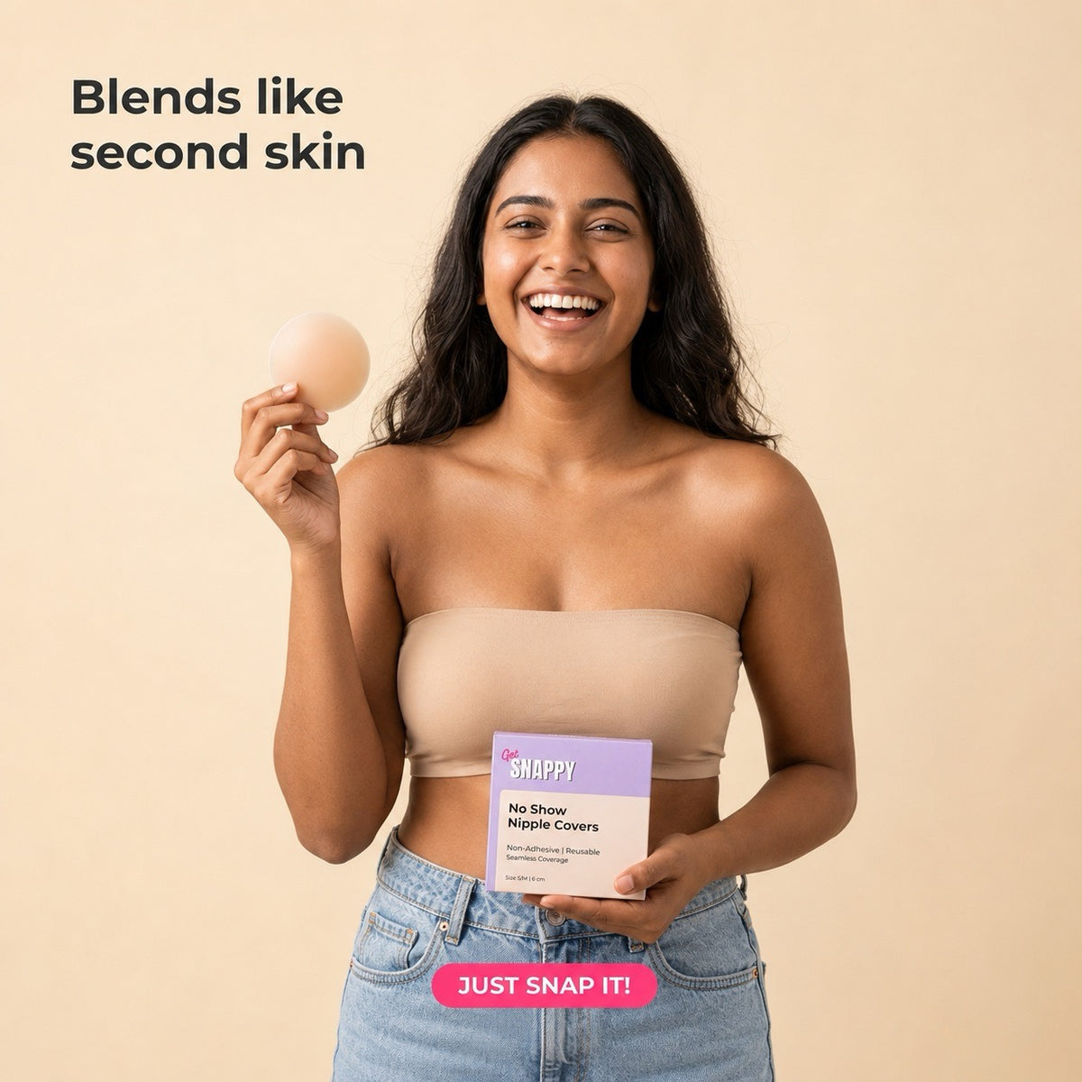 Non-Adhesive Reusable Nipple Covers