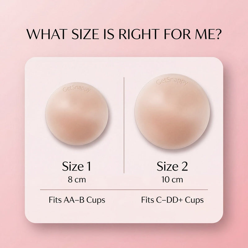 Non - Adhesive Reusable Nipple Covers - Get Snappy